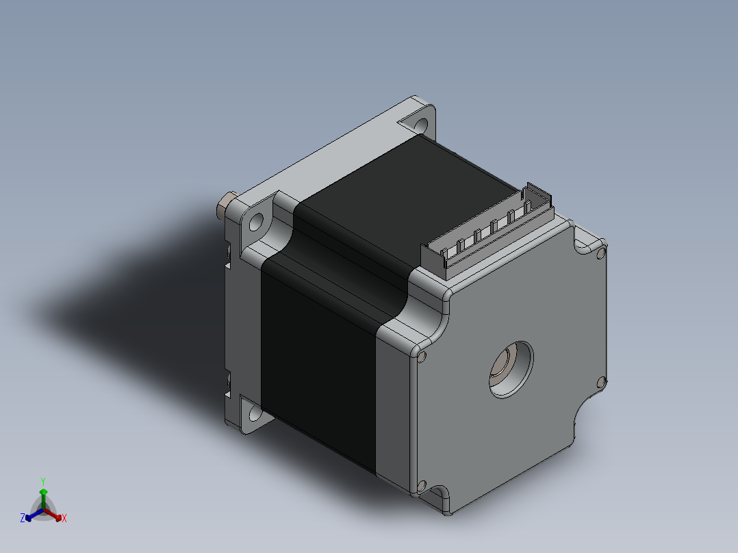 Nema 23HS5628 步进电机正等轴测图