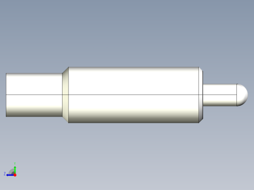 定位柱(輕荷重)2207-3D多系列多零件图纸模型右视缩略图