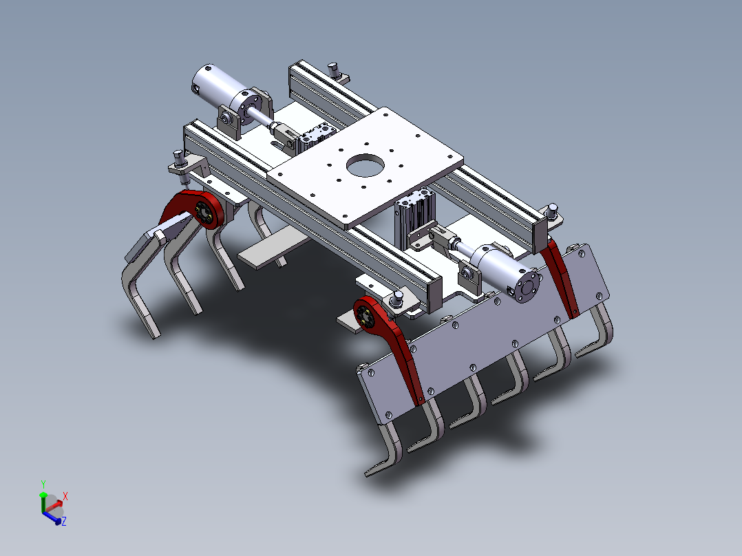 码垛机器人夹具三维设计