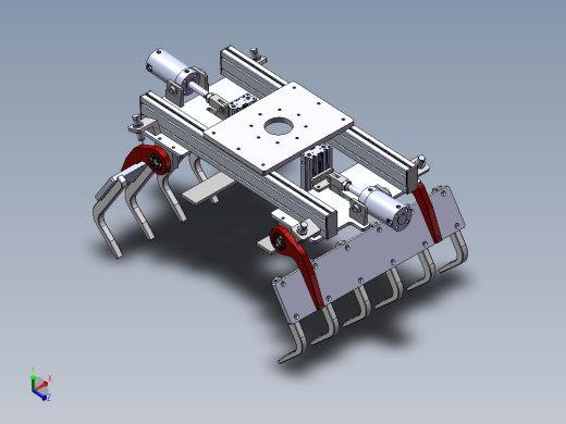 码垛机器人夹具三维设计