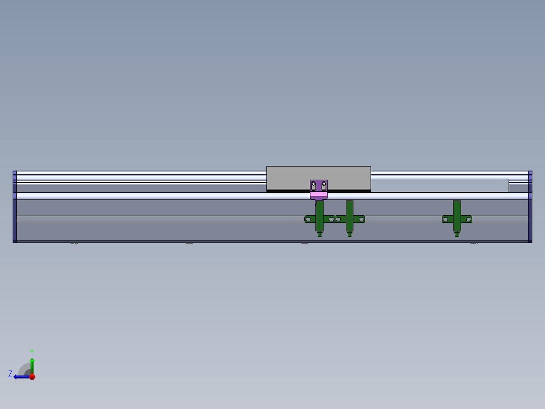 电动滑台模组SDM100内置模型右视图