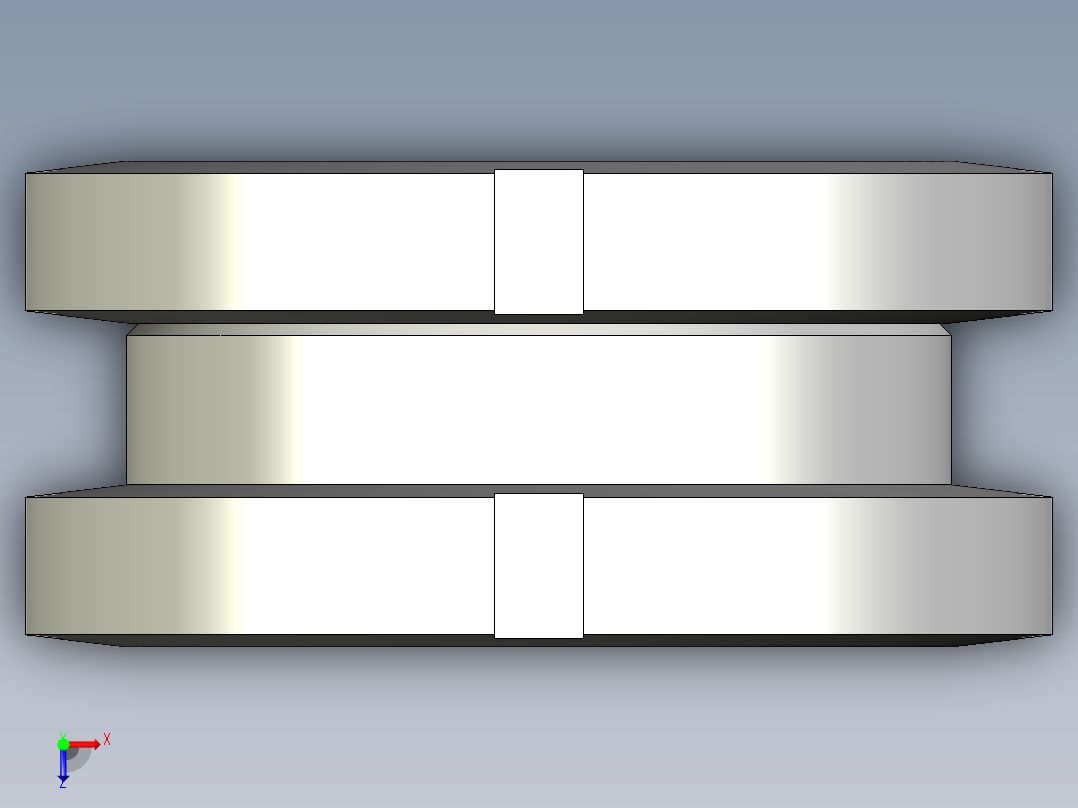 高度調整座(A)2512-3D多系列多零件图纸模型俯视图