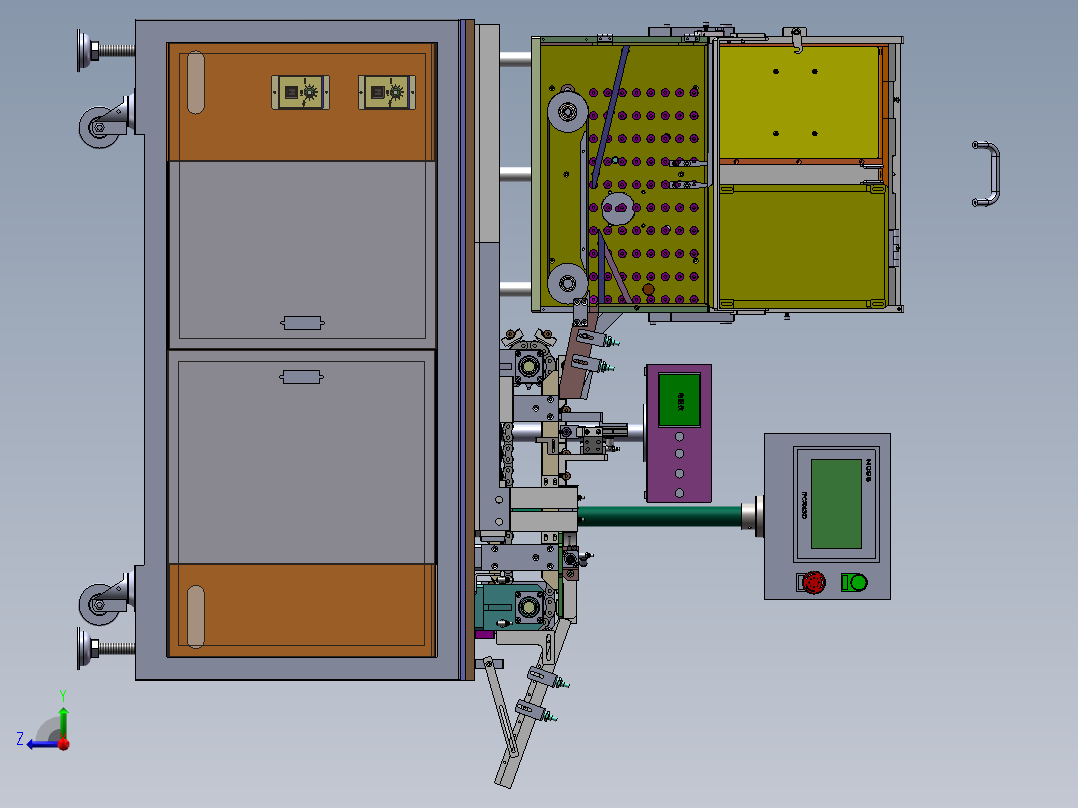 锂电池度电(充电)喷码一体机右视图