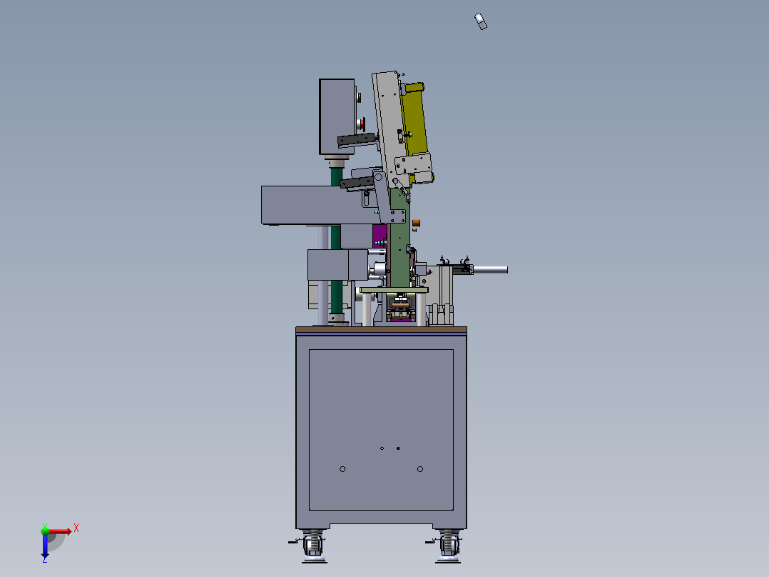 锂电池度电(充电)喷码一体机俯视图