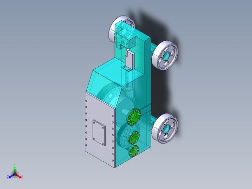 φ360齿轮齿条钢筋切断机的设计-含三维catia-没说明书正等轴测缩略图