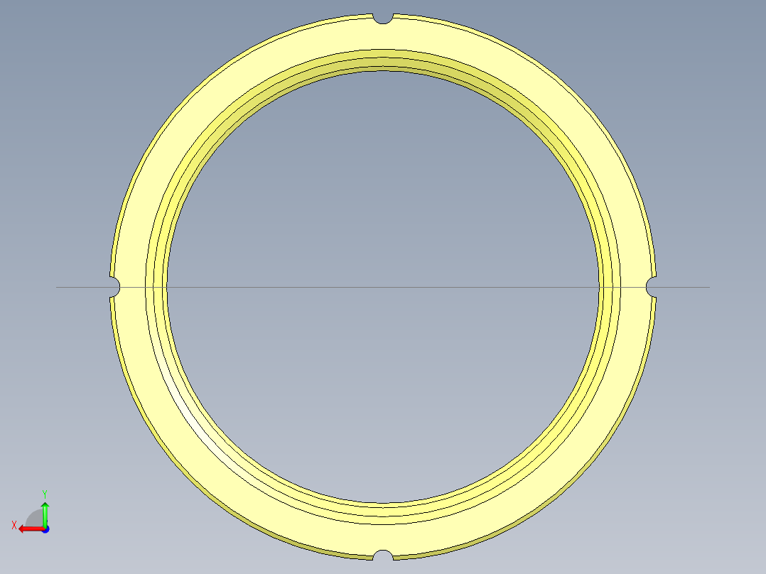 管道手动球阀-水管开关阀-手动阀门User Library-Flange C300DN100_C150DN100.SP后视图