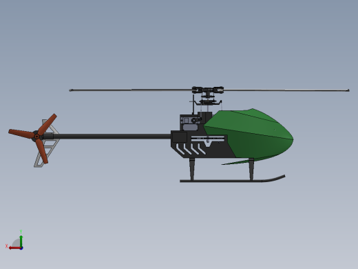 200 型遥控直升机后视缩略图