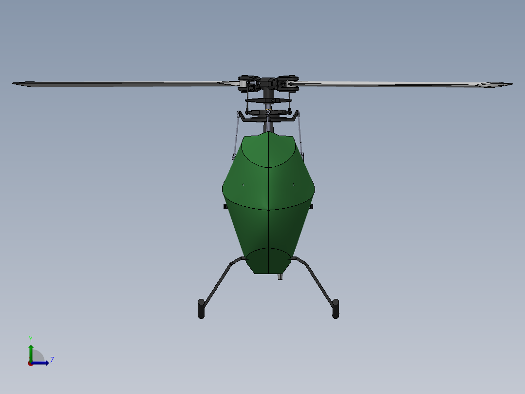 200 型遥控直升机左视图