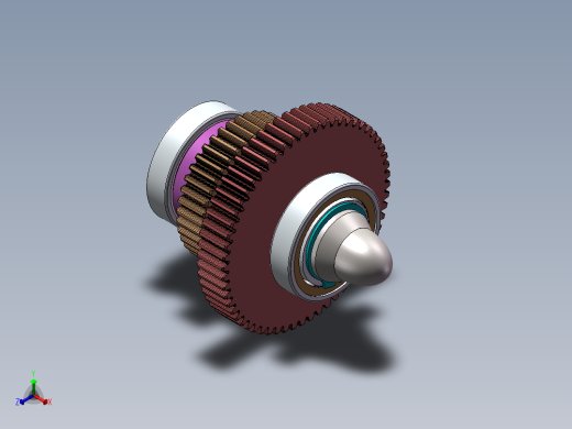 椭圆轴的设计与数控加工正等轴测缩略图