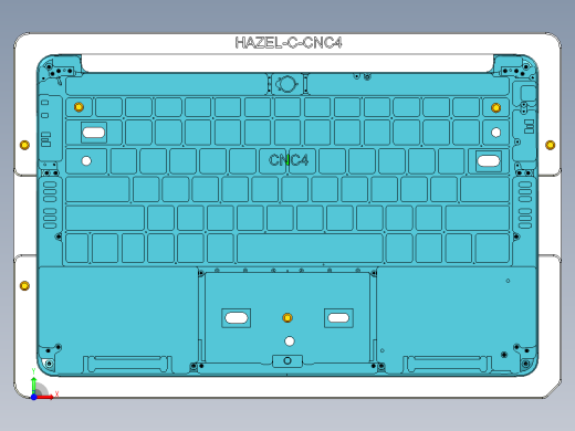 HAZEL-C笔记本CNC工装夹具三维模型-CNC4-0512前视缩略图