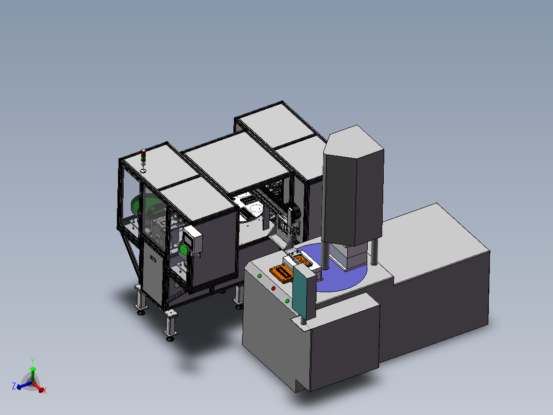 注塑机自动供端子机（sw14可编辑+工程图）
