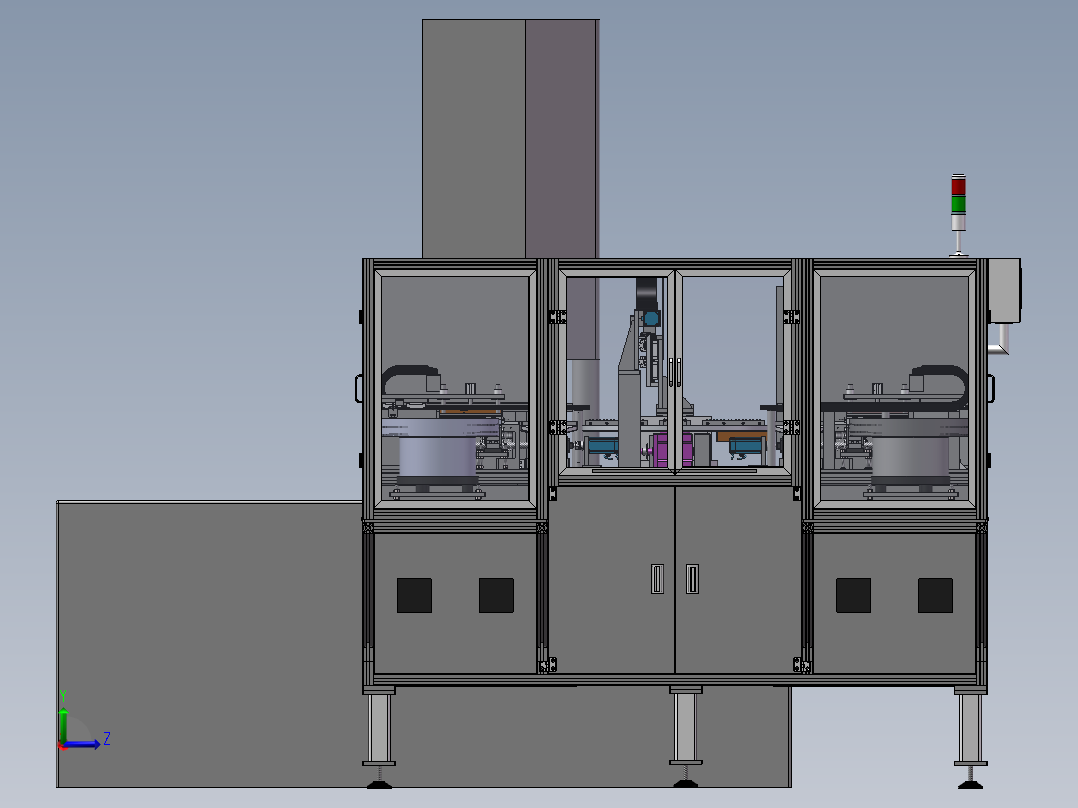 注塑机自动供端子机（sw14可编辑+工程图）左视图