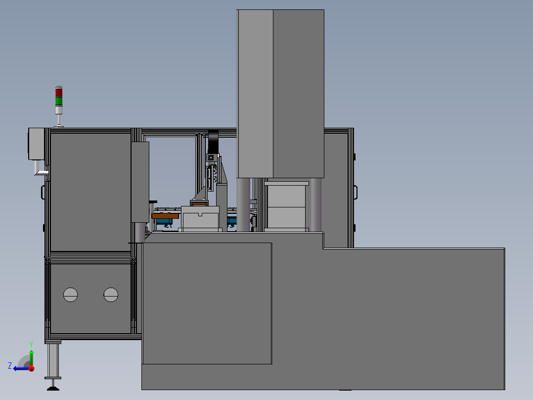 注塑机自动供端子机（sw14可编辑+工程图）右视图