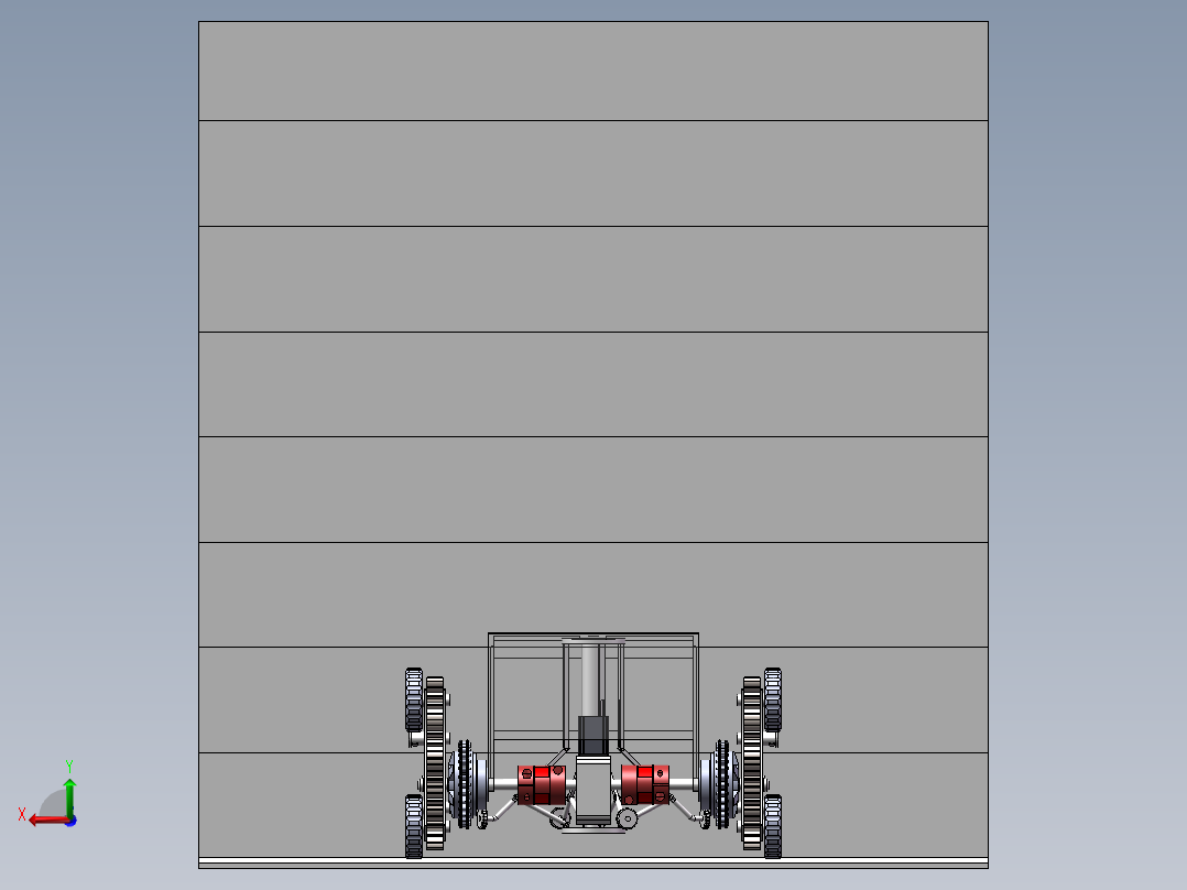 三星轮爬楼车sw18可编辑后视图
