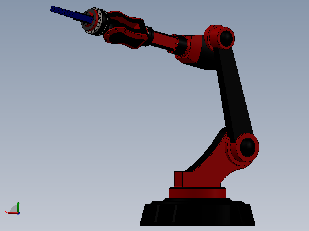 工业机械臂后视图