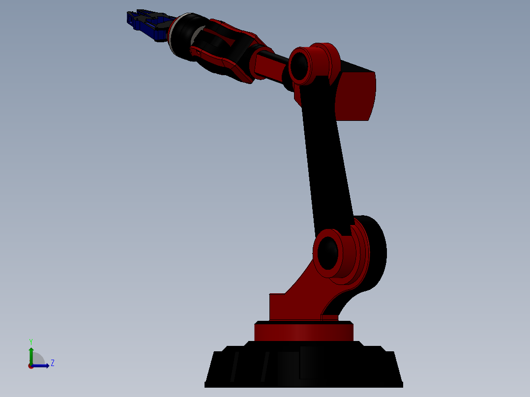 工业机械臂左视图