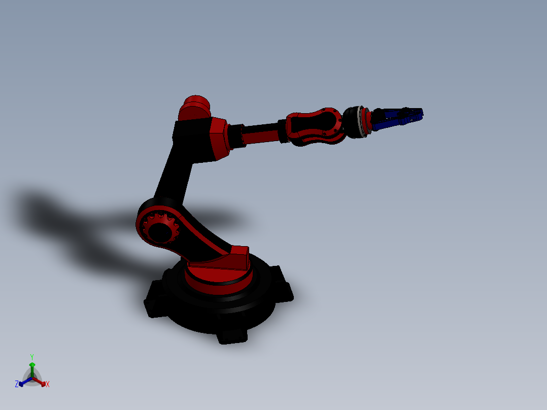 工业机械臂正等轴测图