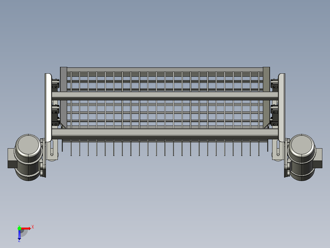 B2004611-木屑震动筛俯视图
