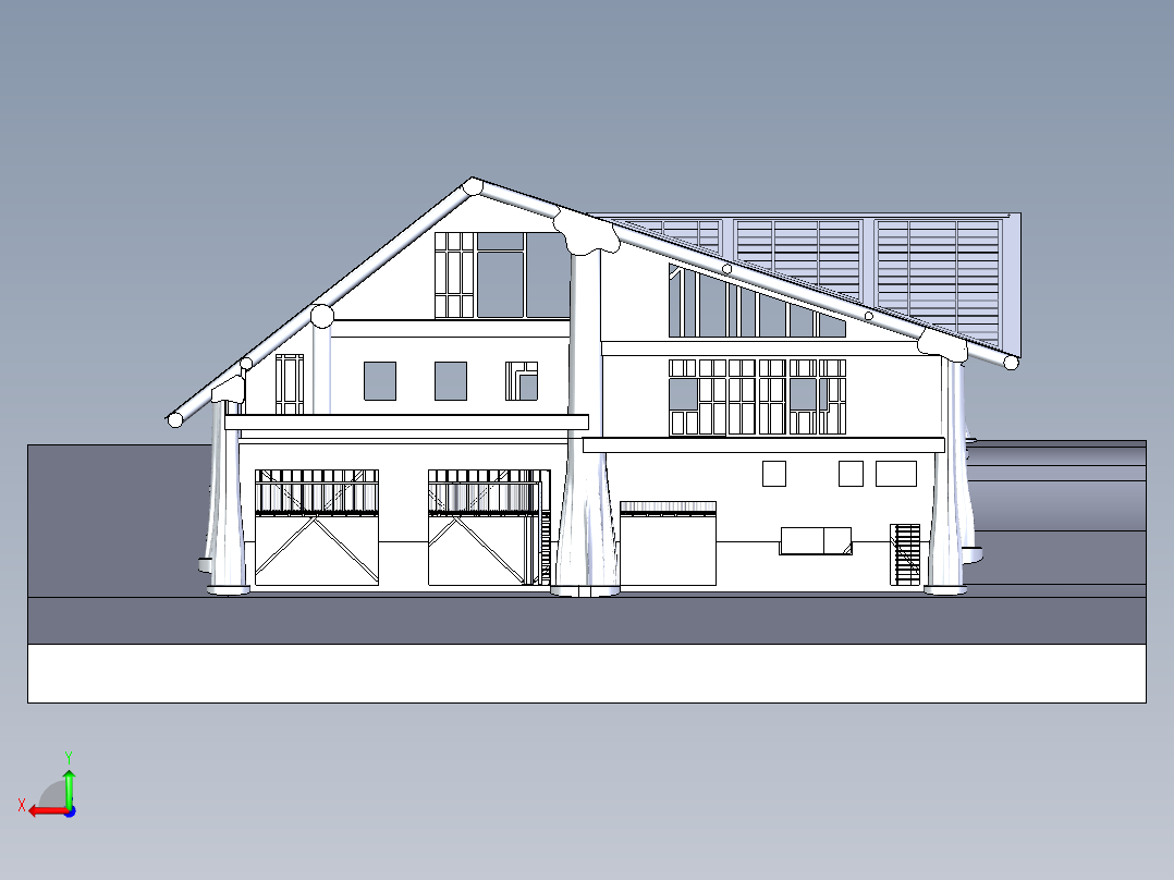 房子、建筑(10)后视图