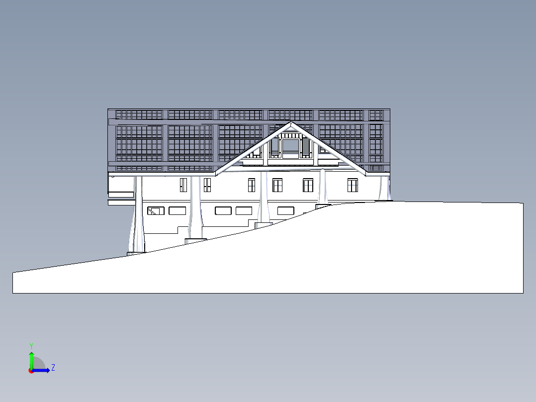 房子、建筑(10)左视图