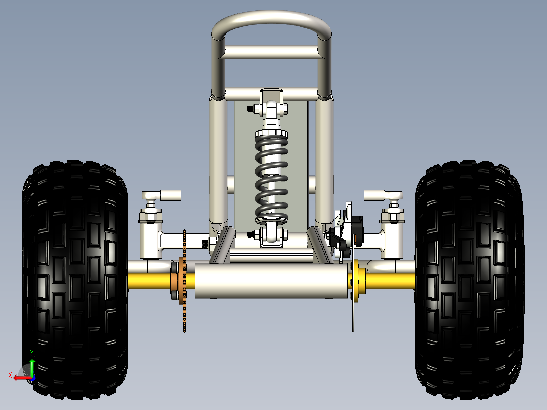 B3003819-迷你全地形车总成后视图