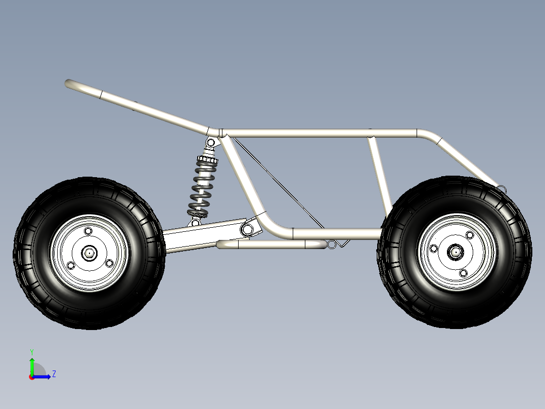 B3003819-迷你全地形车总成左视图