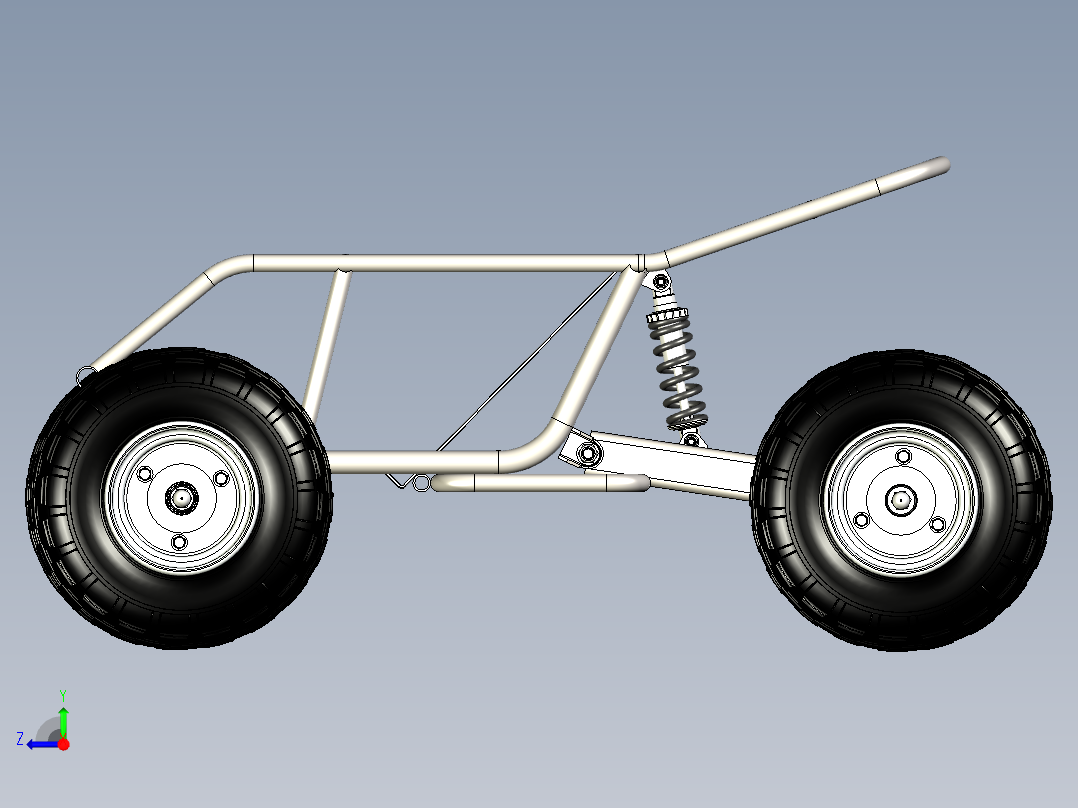 B3003819-迷你全地形车总成右视图
