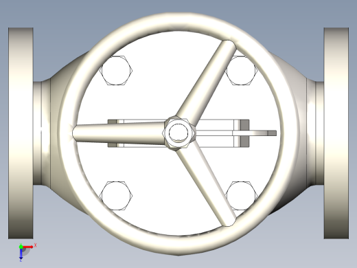 铸铁 铸钢截止阀 截止止回阀-JIS5K-65俯视缩略图