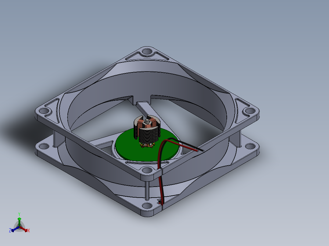 风扇(62)正等轴测图