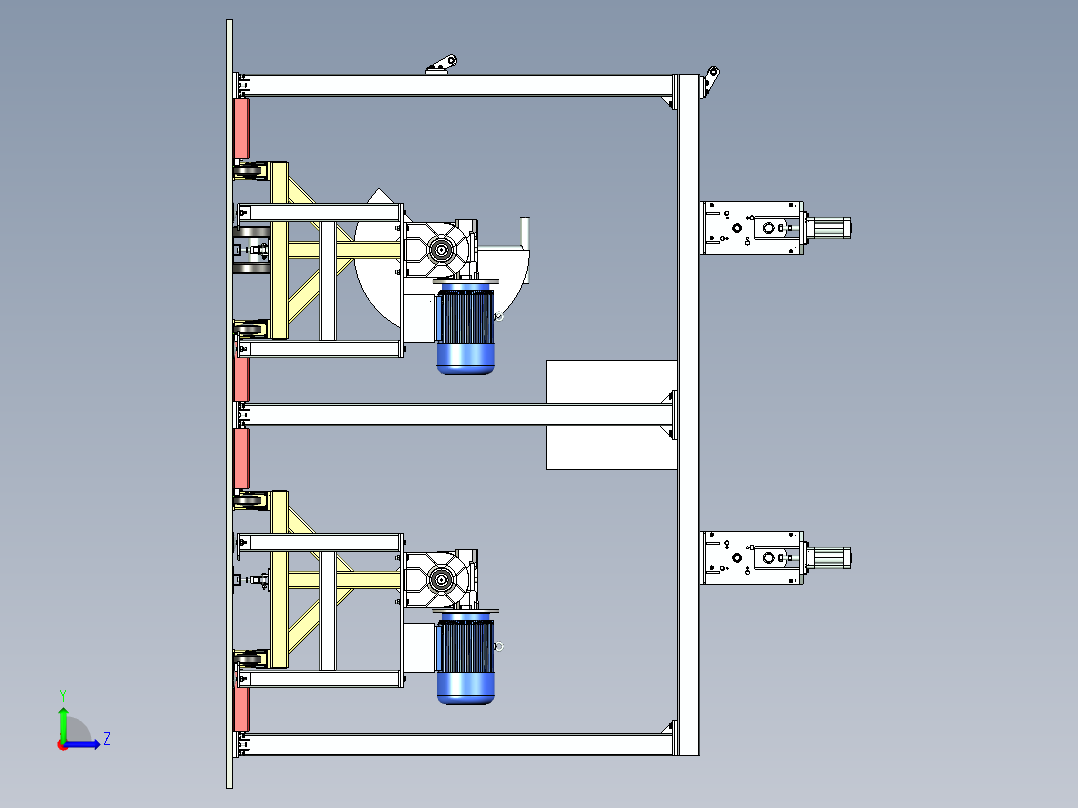 A2004381-卷绕机卷绕聚合物片材左视图