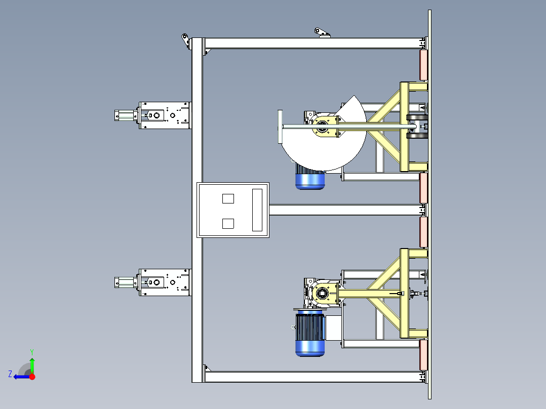A2004381-卷绕机卷绕聚合物片材右视图