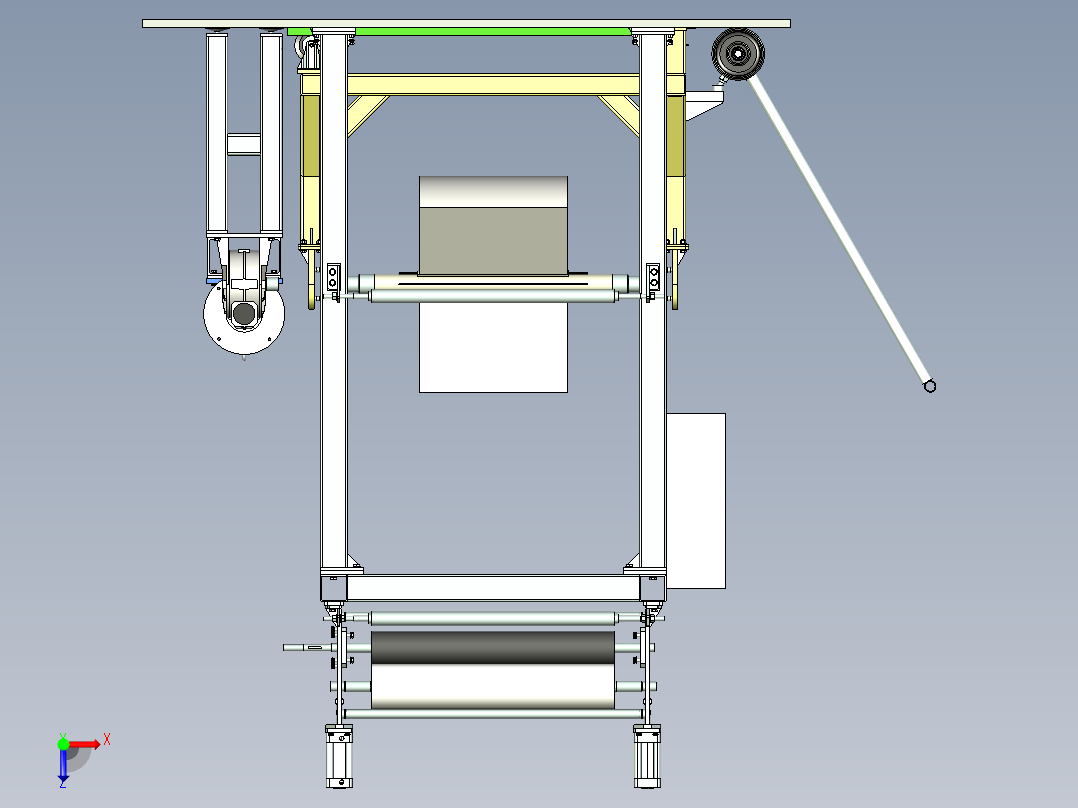A2004381-卷绕机卷绕聚合物片材俯视图