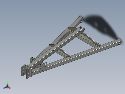 B2004297-拖拉式耕耘机正等轴测缩略图