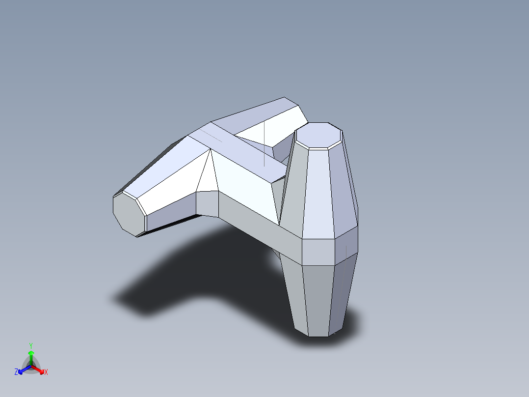 B3004419-消波块 海岸保护的大型混凝土块正等轴测图