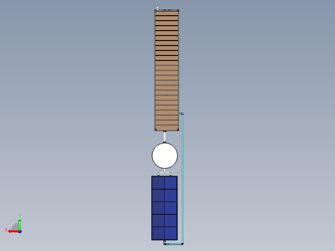 40KL水处理厂40kl-water-treatment-plant-模型格式为 stp后视图