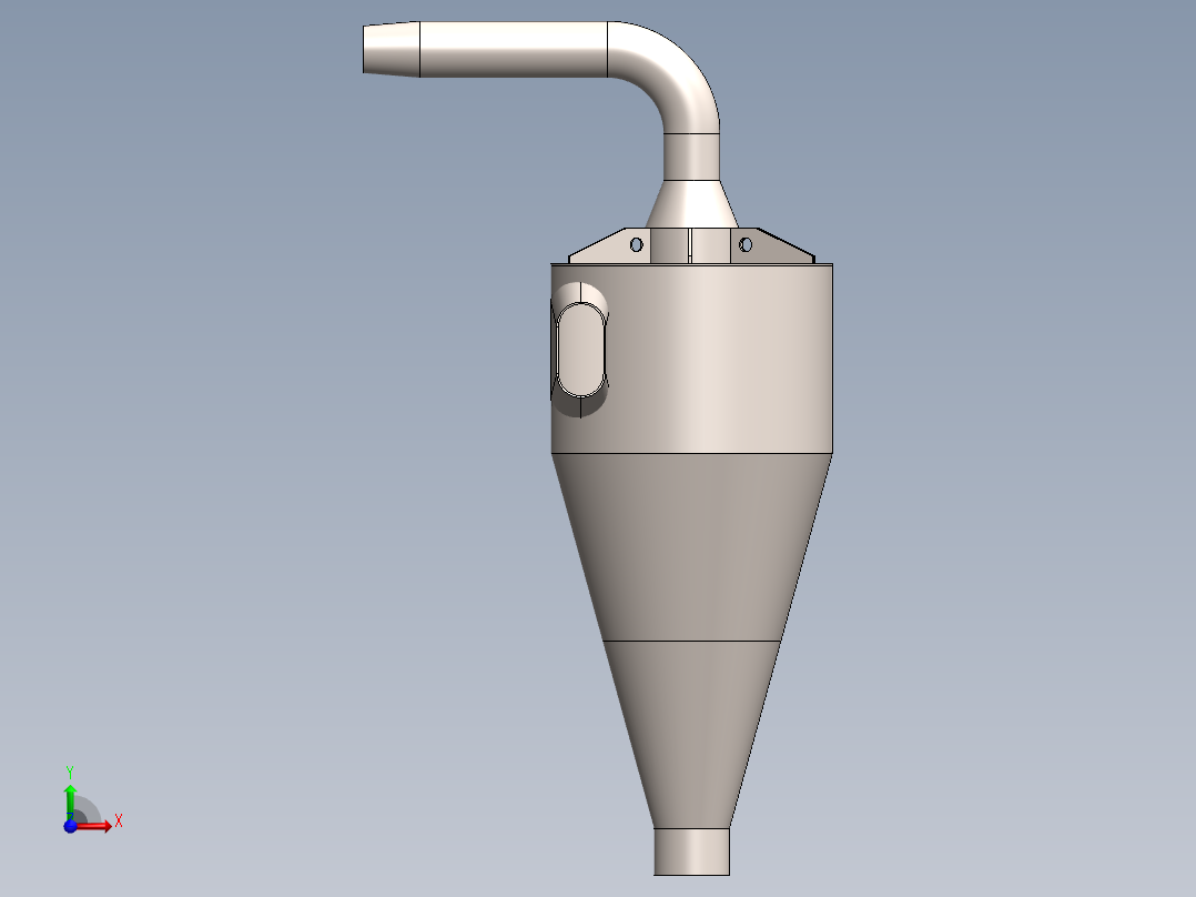 工业旋风前视图