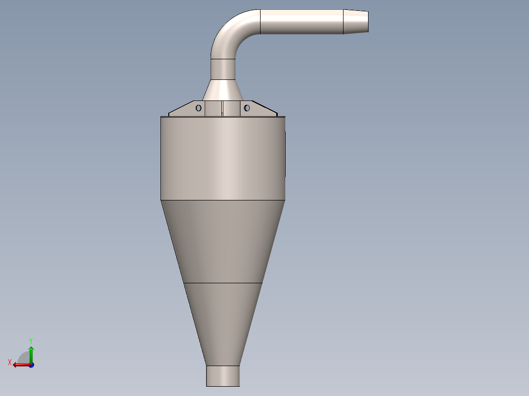 工业旋风后视图