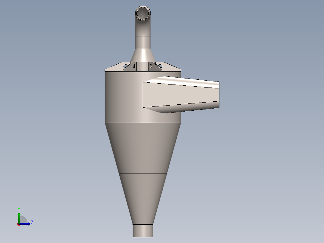 工业旋风左视图