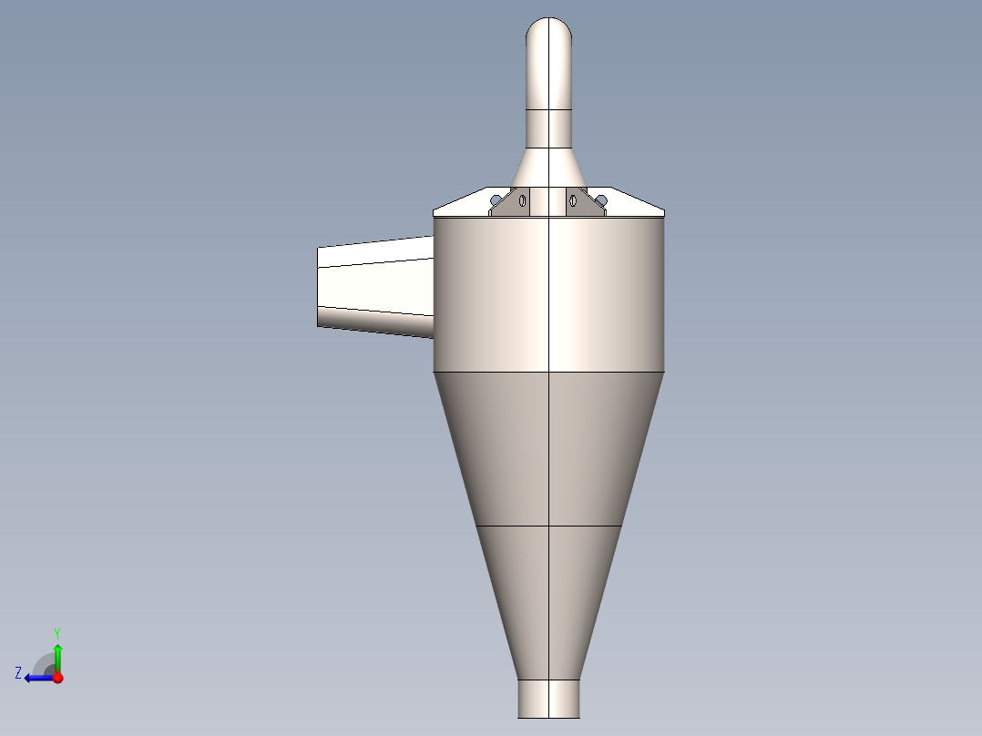 工业旋风右视图