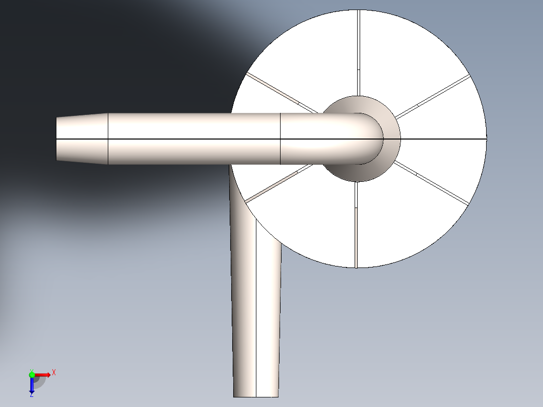工业旋风俯视图