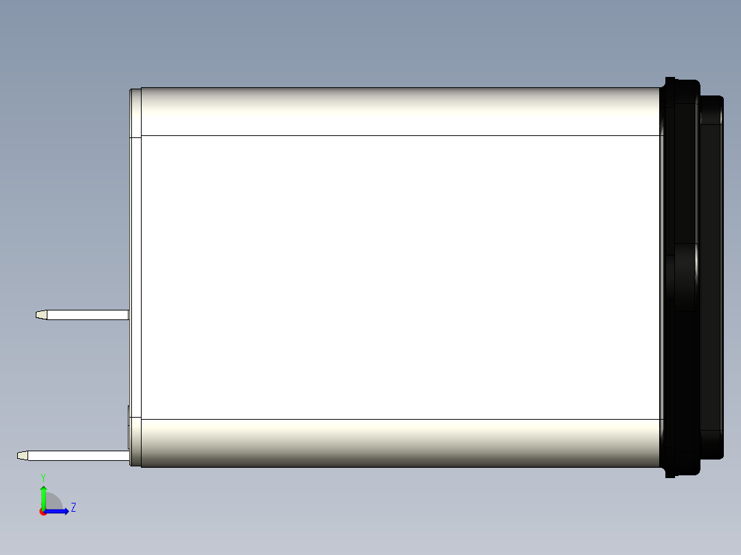 带电源开关的IEC连接器左视图