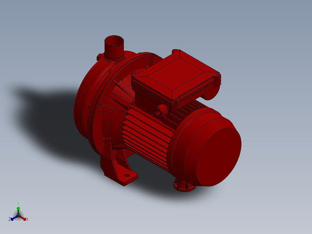 泵 Ebara cdxm_70_05正等轴测图