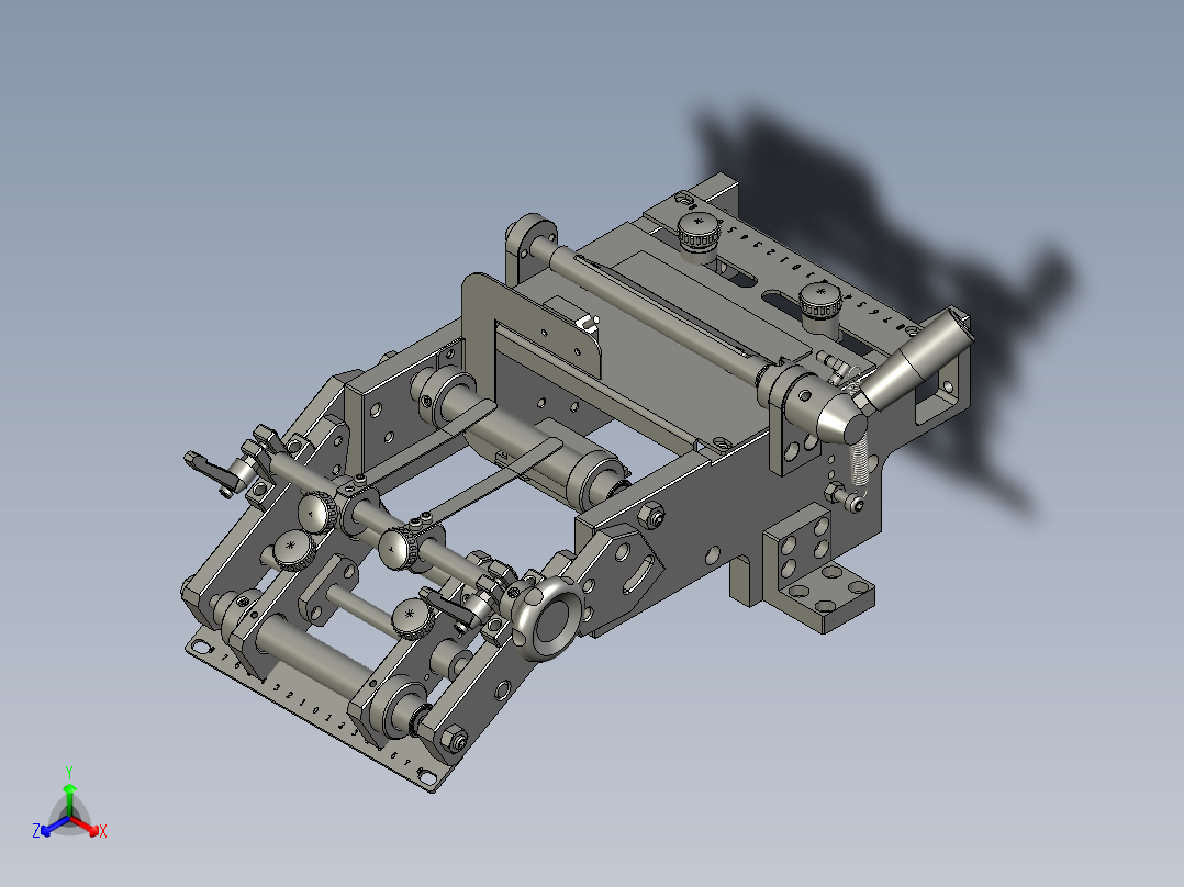 全自动铜膜天线切割检测自动化生产线S2d01-015进料流通组件主视图