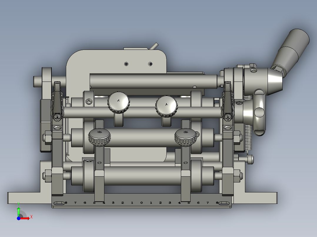全自动铜膜天线切割检测自动化生产线S2d01-015进料流通组件前视图