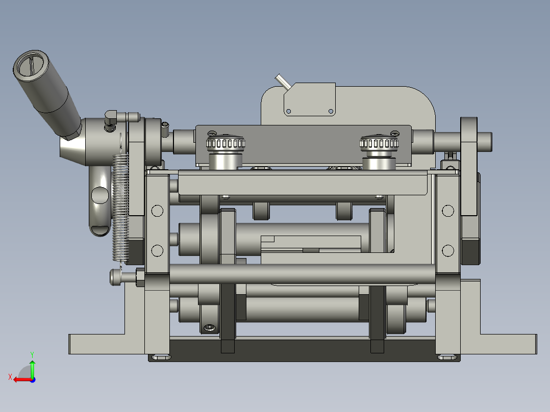 全自动铜膜天线切割检测自动化生产线S2d01-015进料流通组件后视图