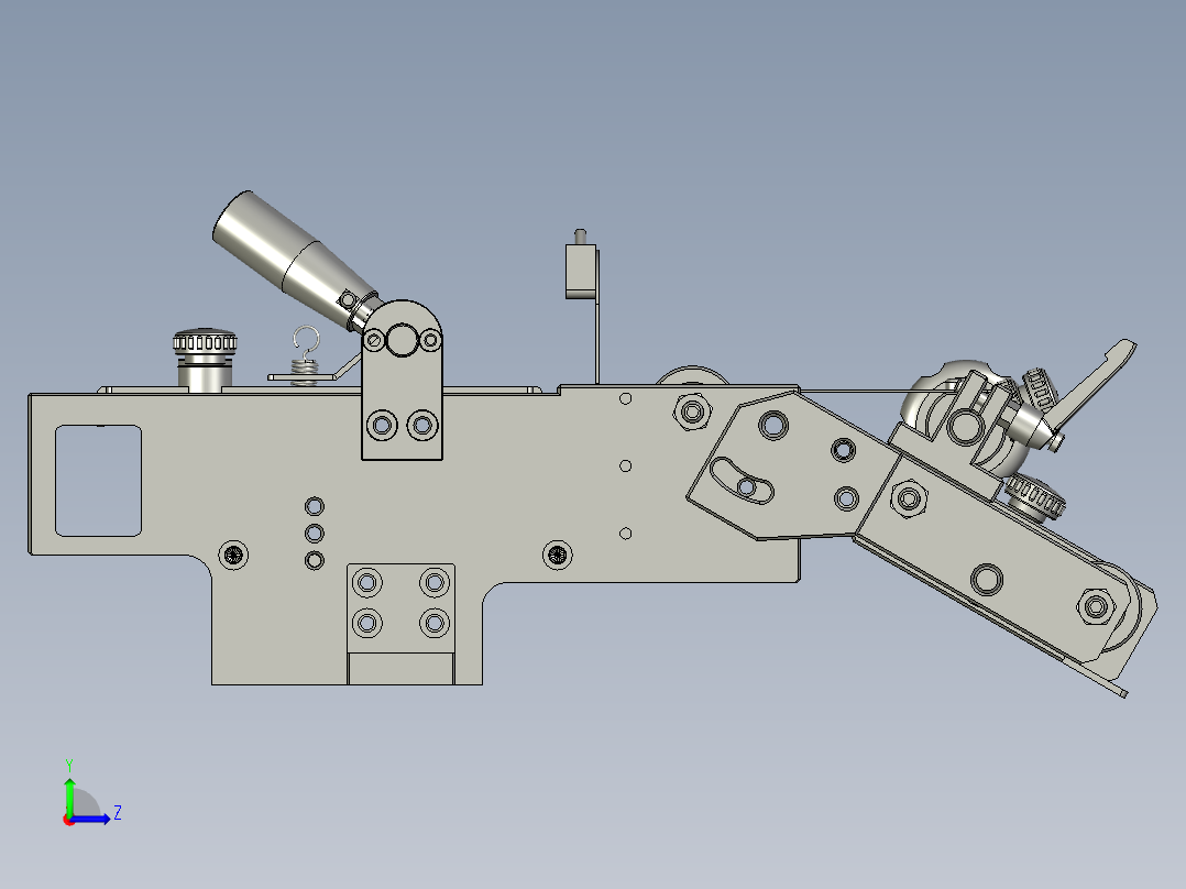 全自动铜膜天线切割检测自动化生产线S2d01-015进料流通组件左视图