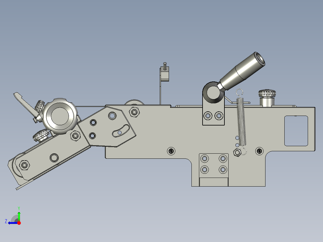 全自动铜膜天线切割检测自动化生产线S2d01-015进料流通组件右视图