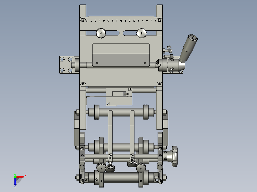 全自动铜膜天线切割检测自动化生产线S2d01-015进料流通组件俯视图