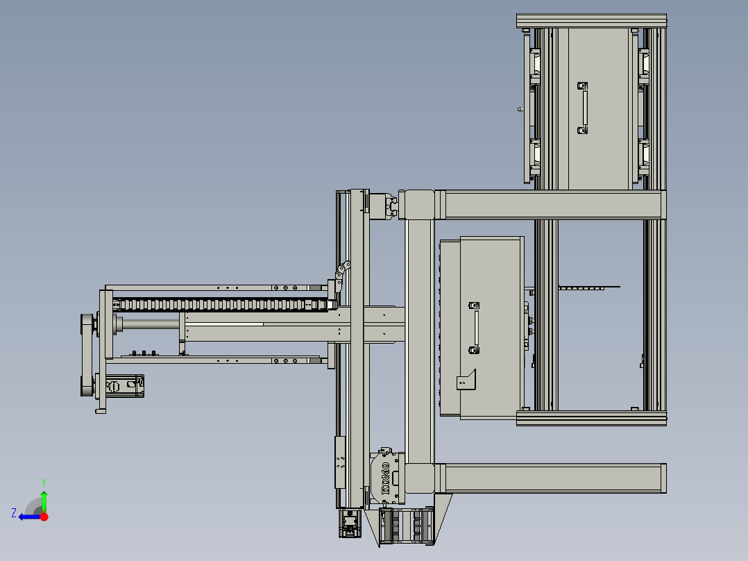 A+绝缘罩自动上料右视图