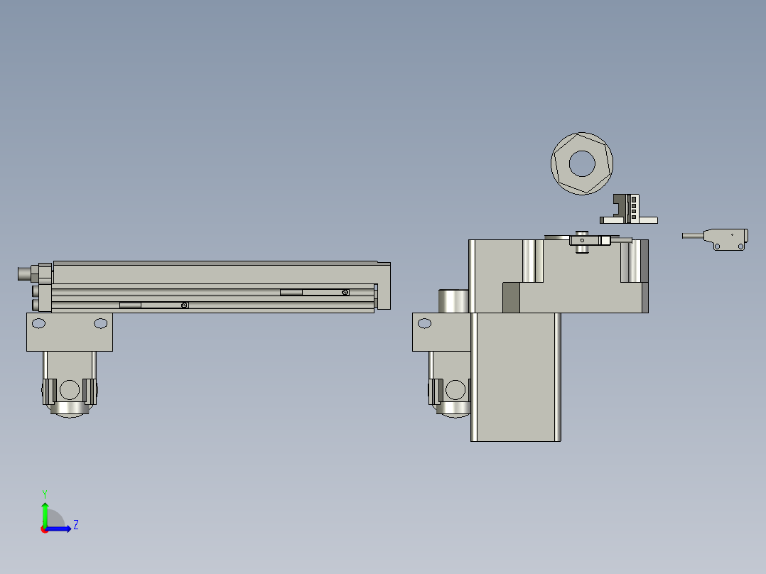 磁铁上料左视图
